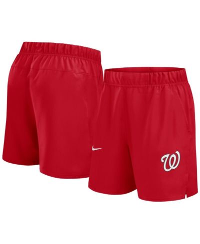 Nike Men's Red Washington Nationals Woven Victory Performance Shorts