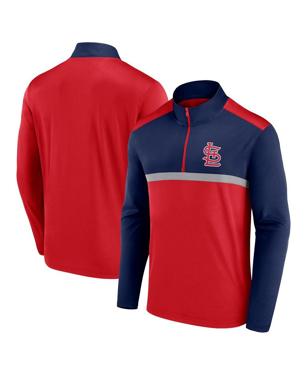 Fanatics Мужской топ на молнии St. Louis Cardinals Unstoppable, красный