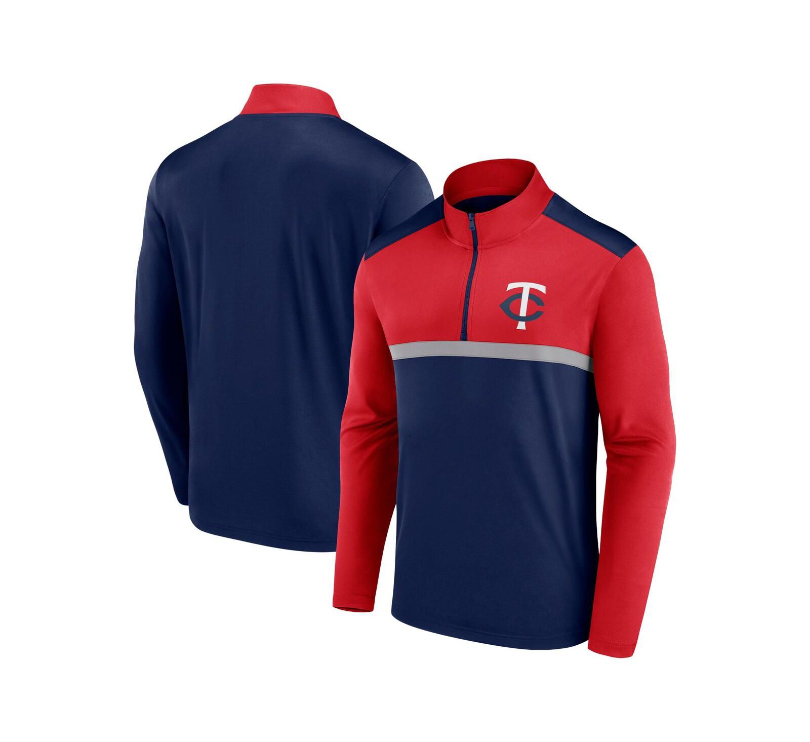 Мужская рубашка Fanatics Minnesota Twins Unstoppable Quarter-Zip Top