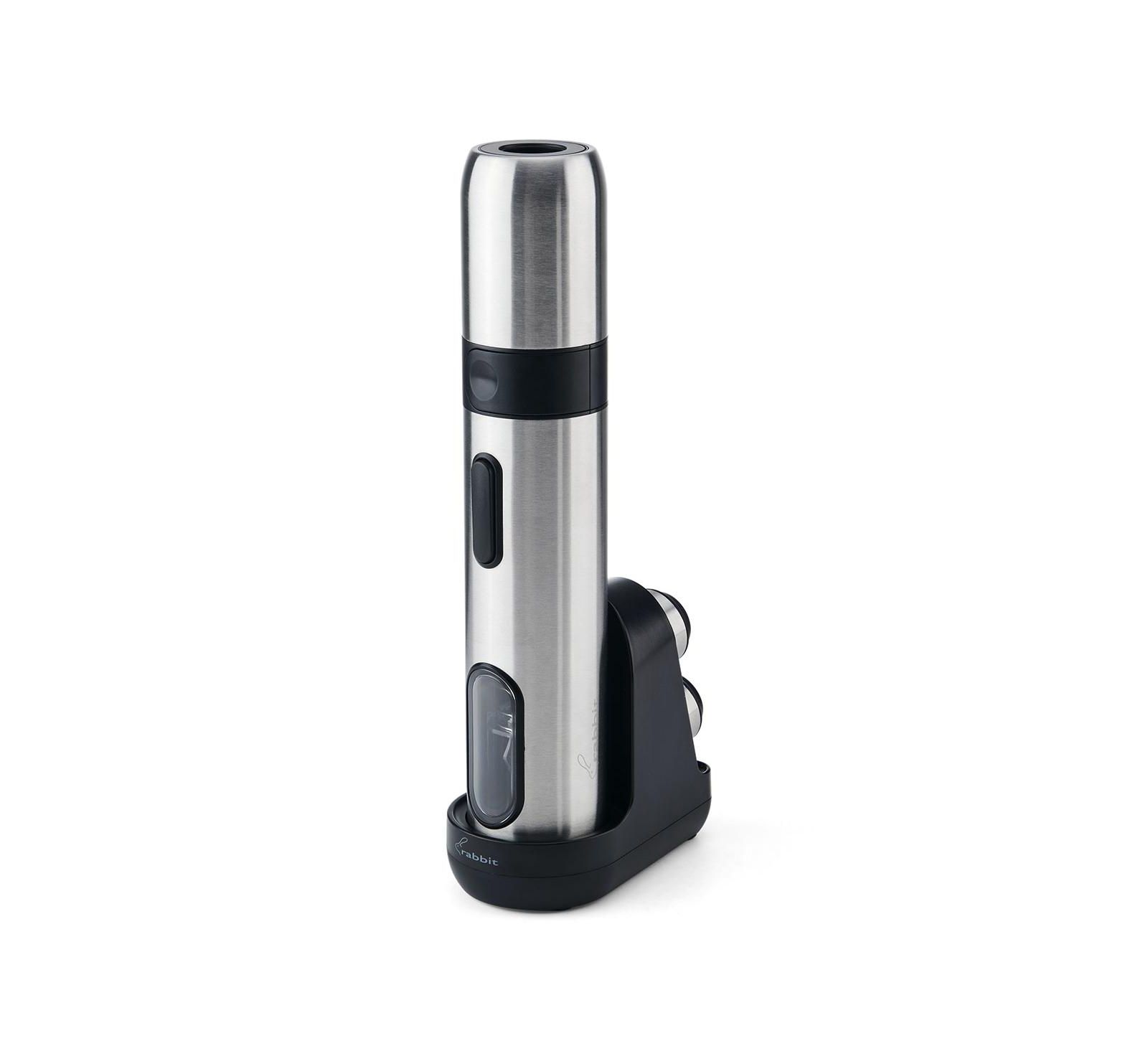 Rabbit Stainless Steel Electric Corkscrew & Preserver
