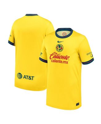 Nike реплика домашней формы Club America 2024/25 желтого цвета для мальчиков старшего возраста и девочек