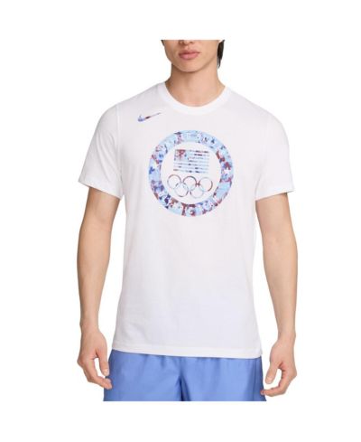 Nike Мужская белая футболка Team USA Puck Club