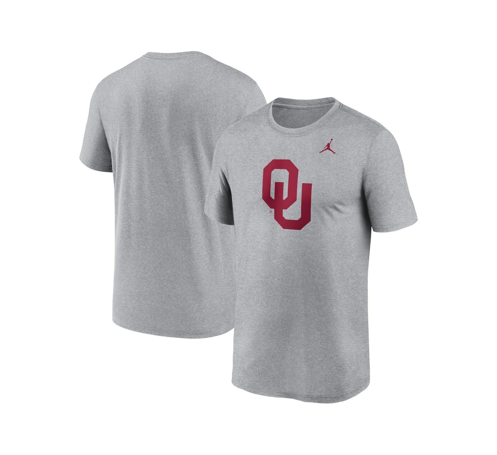 Мужская футболка Jordan Oklahoma Sooners Primetime Legend, серая меланж
