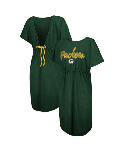 G-III 4Her by Carl Banks Women's Green Green New York Jets Versus Swim Cover-Up