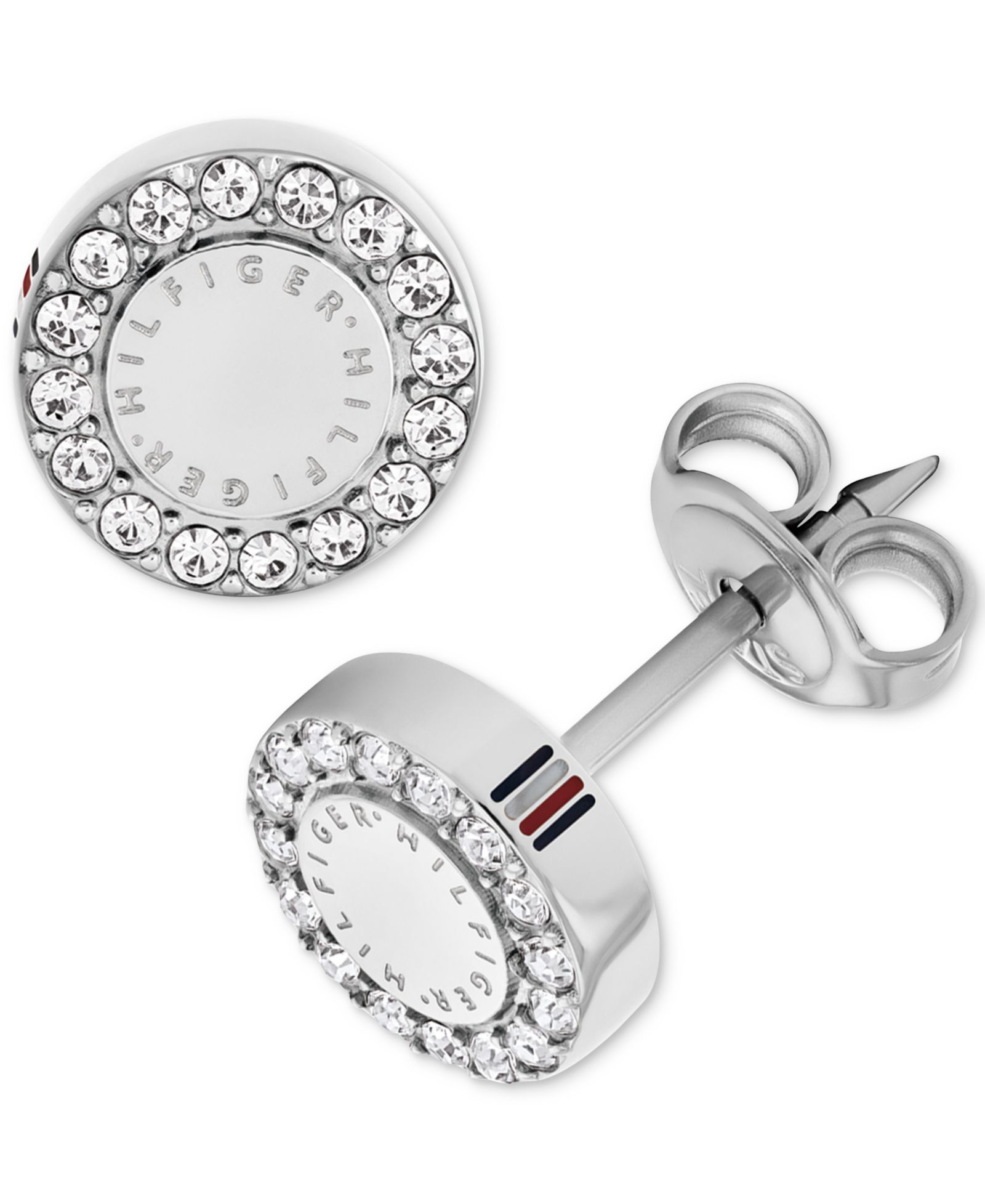Серьги-гвоздики Tommy Hilfiger Crystal Logo Stud