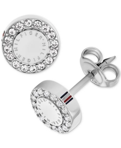 Серьги-гвоздики Tommy Hilfiger Crystal Logo Stud