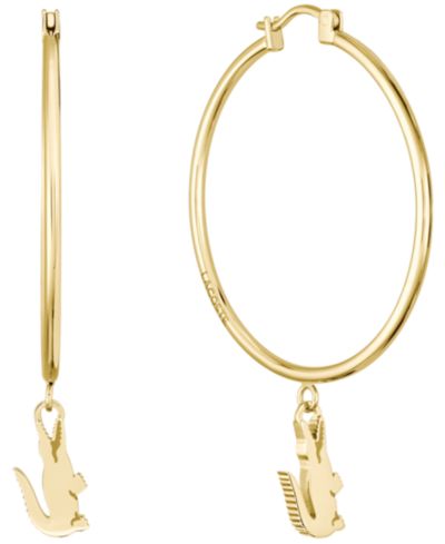 Lacoste Women's Crocodile IP Plated Bracelet
