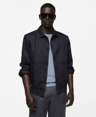 MANGO Men's Linen Blend Jacket