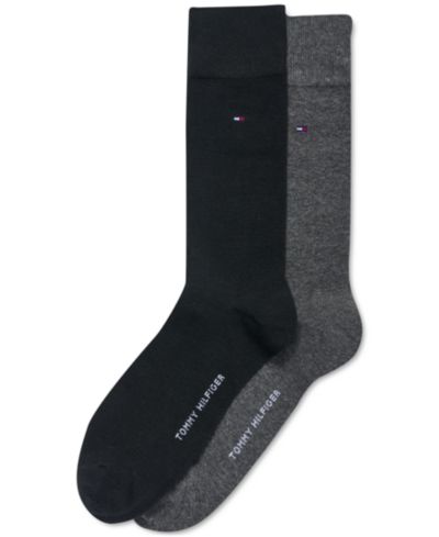 Tommy Hilfiger Men's Solid Dress Socks, 2-Pack