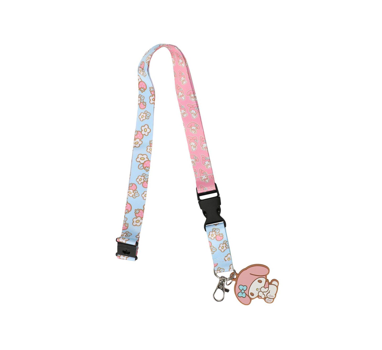 My Melody Floral Lanyard With Character Charm