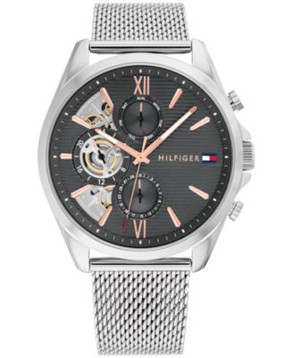 Мужские часы Tommy Hilfiger Multifunction Silver Stainless Steel, 43.5mm