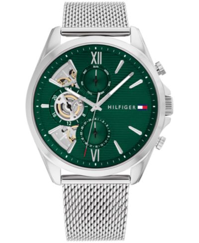 Мужские часы Tommy Hilfiger Multifunction Silver Stainless Steel 43.5mm