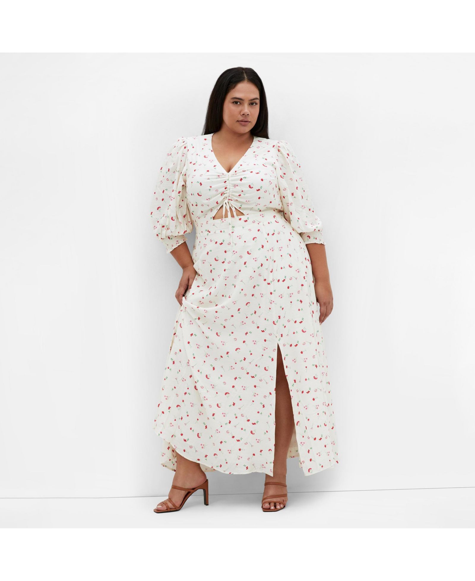 CITY CHIC Plus Size Jolene платье макси с принтом
