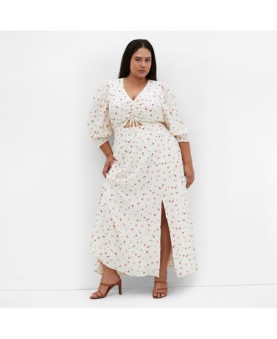 CITY CHIC Plus Size Jolene платье макси с принтом