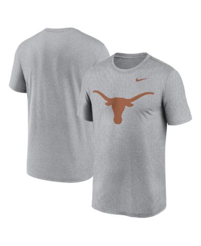 Nike Men's Heather Gray Texas Longhorns Primetime Legend Logo T-Shirt