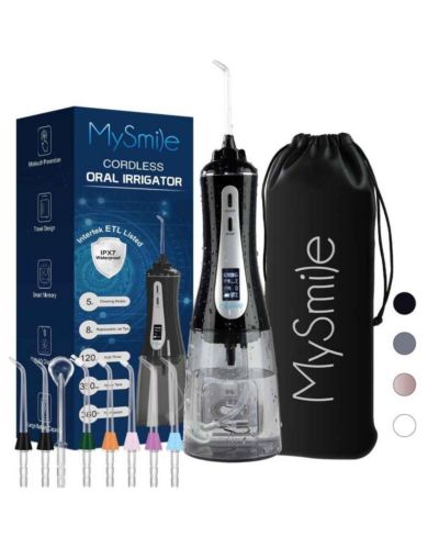 Ирригатор для полости рта MySmile Cordless 350ML, OLED Display, 5 Pressure Modes