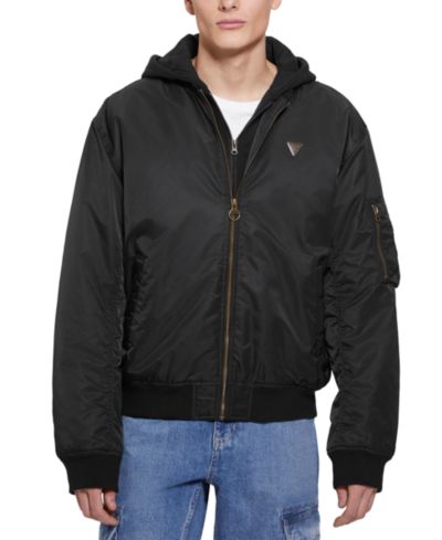 Куртка GUESS Men's John Bomber with Removable Hooded Inset