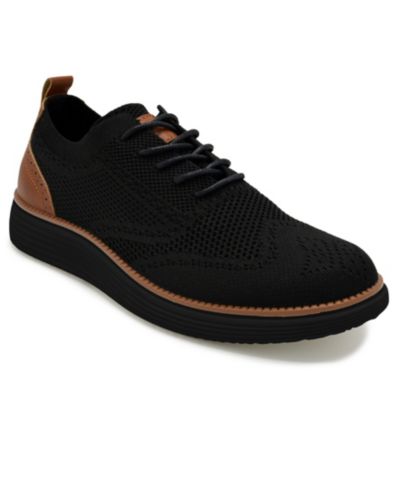 Мужские туфли Akademiks Men's Olney Wingtip Knit Oxford