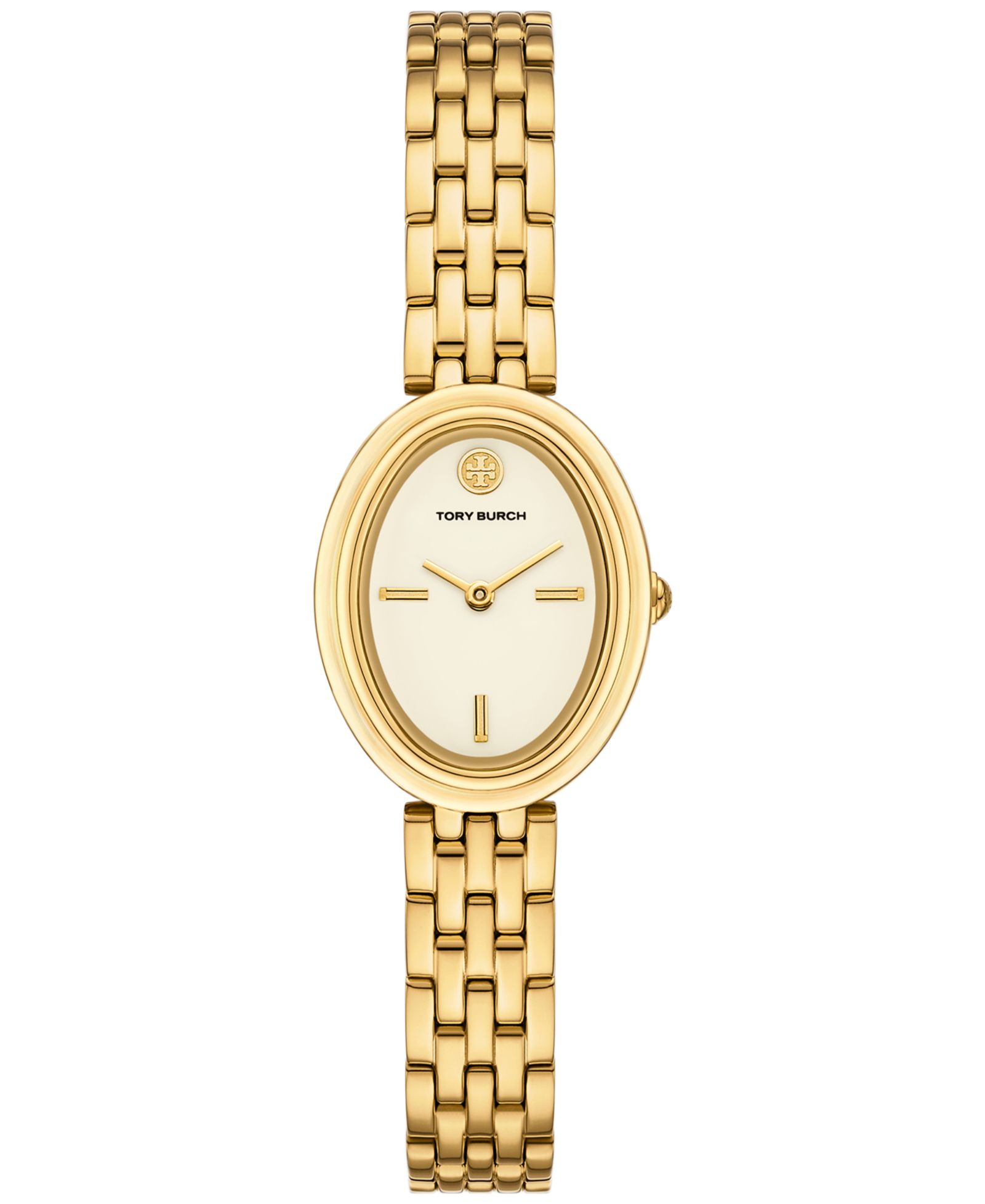Tory Burch Женские часы The Oval Gold-Tone Stainless Steel 22mm