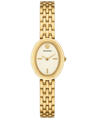 Tory Burch Женские часы The Oval Gold-Tone Stainless Steel 22mm