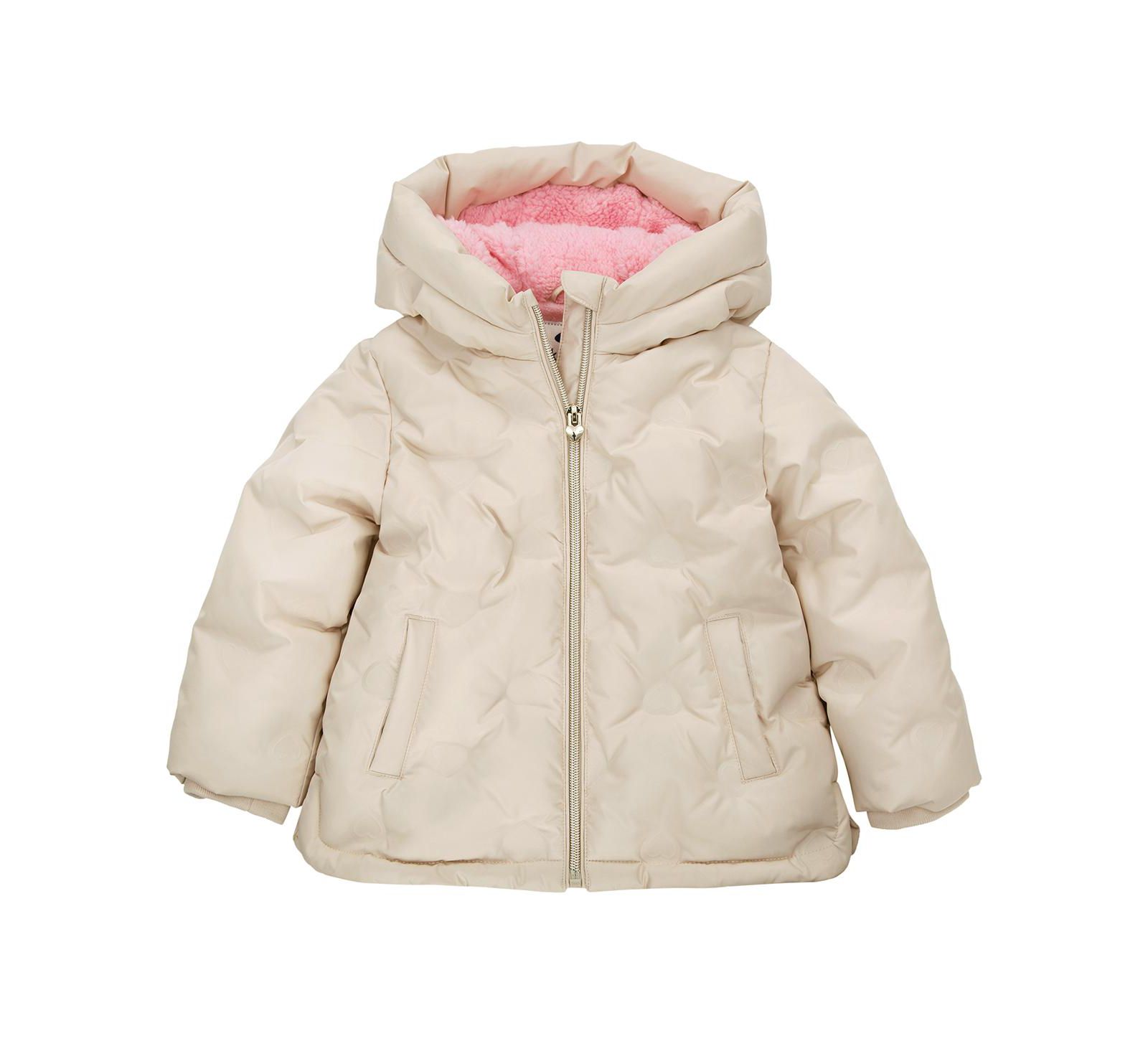 Детская утепленная куртка Rokka&Rolla Fleece Lined Heart Puffer, 6-24M