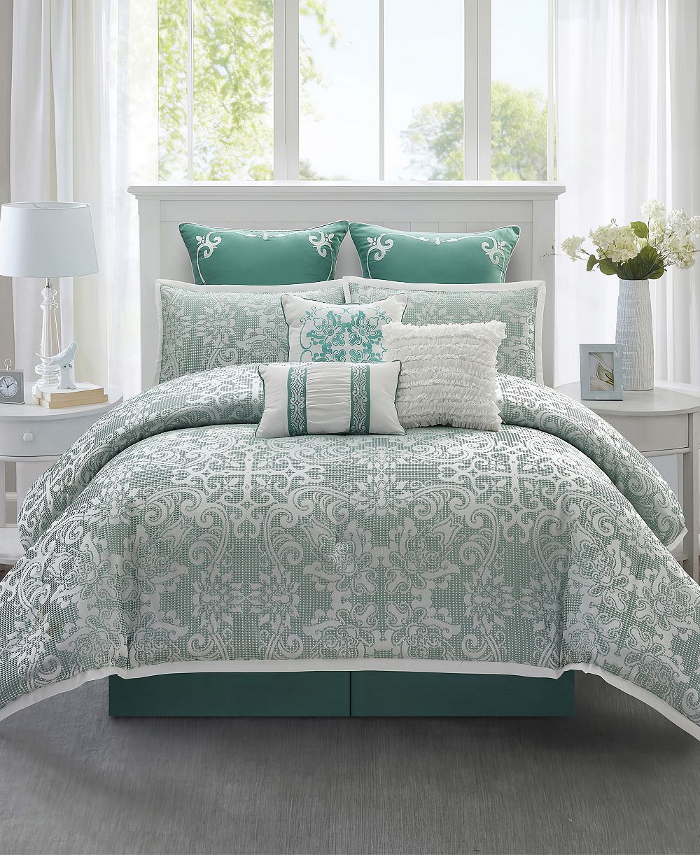 Stratford Park Barvina Damask 9-Pc. Comforter Set, King