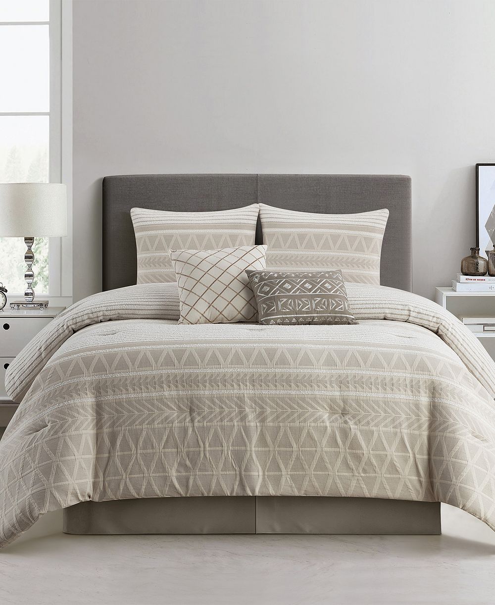 Stratford Park Cleluya Cotton 6-Pc. Comforter Set, California King