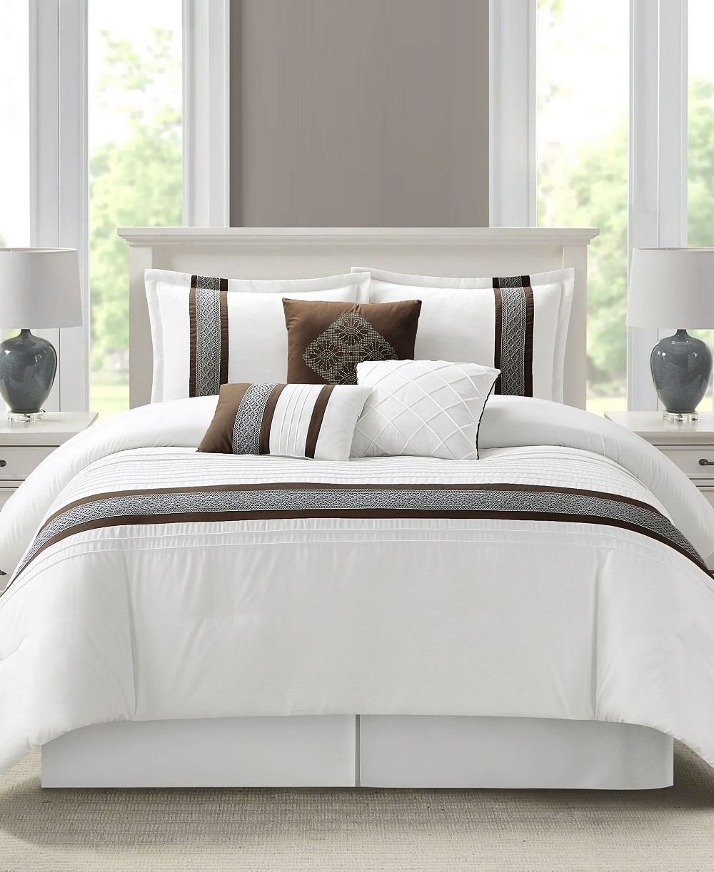 Комплект постельного белья Stratford Park Durango Stripes 7-Pc. Comforter Set, California King