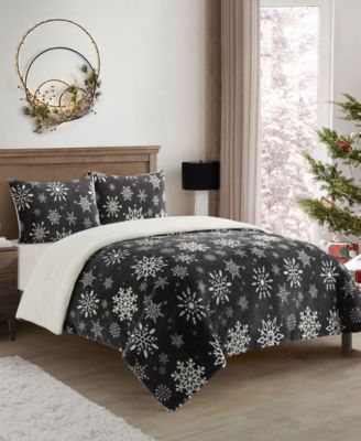 Комплект из 3 одеял Stratford Park Flakes Sherpa Queen