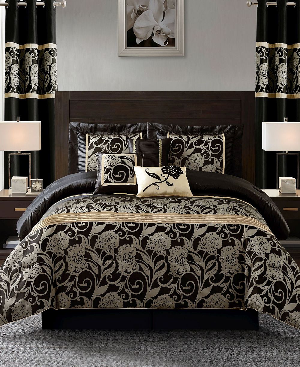 Stratford Park Mollybee Floral 9-Pc. Comforter Set, Queen