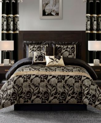 Stratford Park Mollybee Floral 9-Pc. Comforter Set, Queen