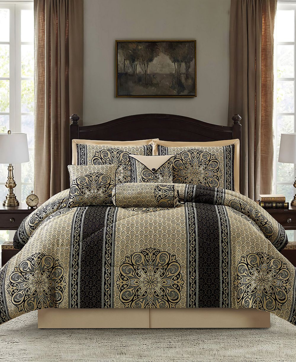 Stratford Park Myhand Medallion 7-Pc. Comforter Set, California King