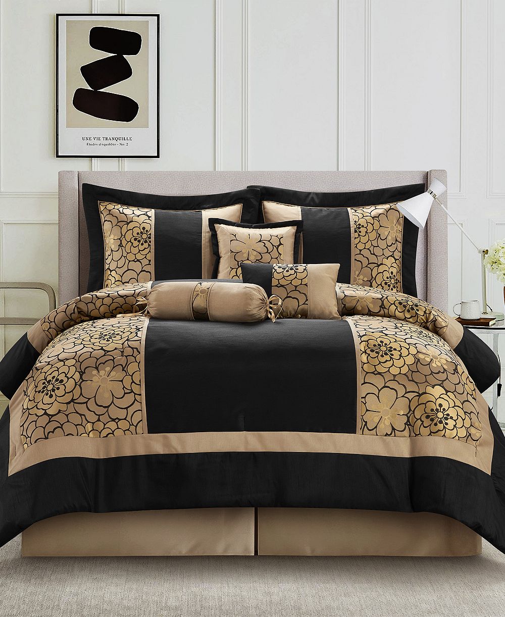 Stratford Park Sibyl Jacquard 7-Pc. Comforter Set, California King