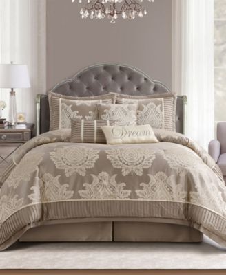 Stratford Park Therese Damask 7-Pc. Comforter Set, California King
