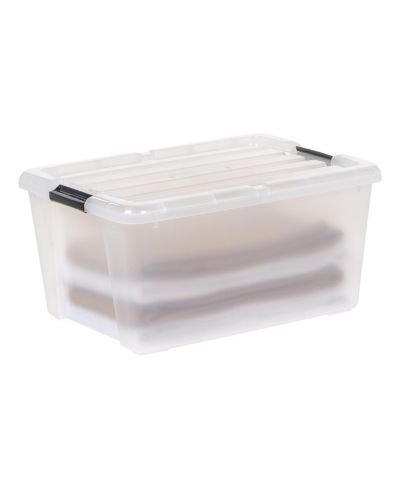 IRIS USA контейнер для хранения пластиковый, 45 Quart, с крышкой, прозрачный, 4 шт.