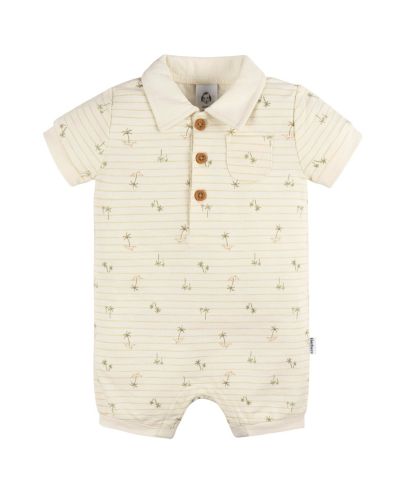 Gerber Baby Girls Collared Romper