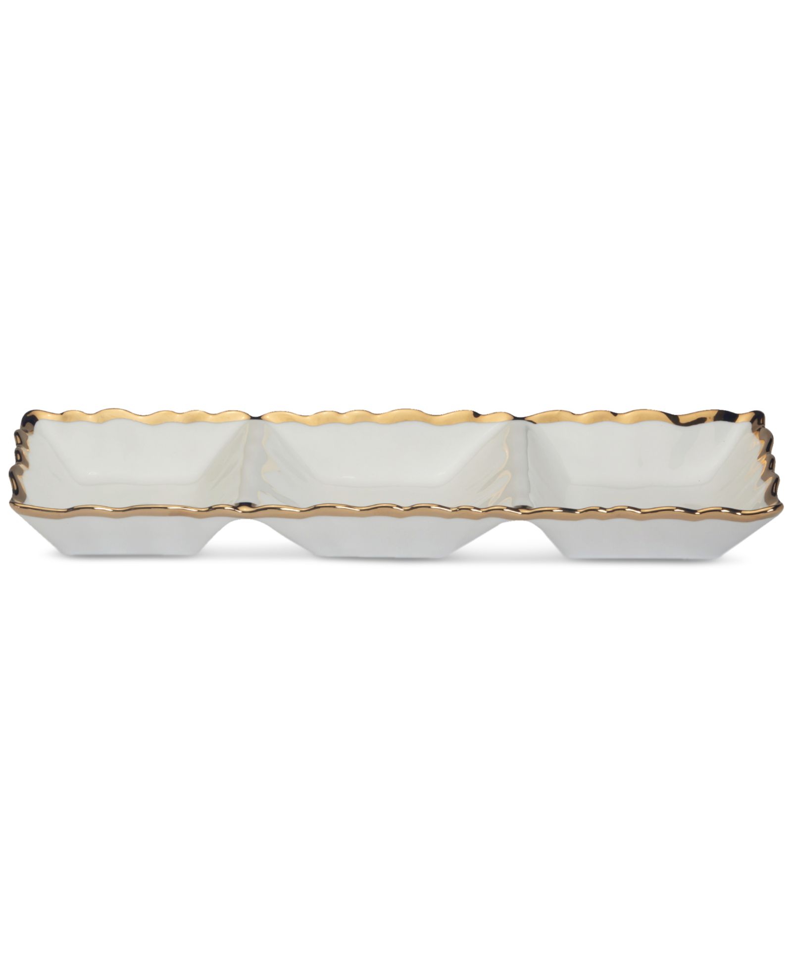 Certified International Regency 3-Section Porcelain Tray