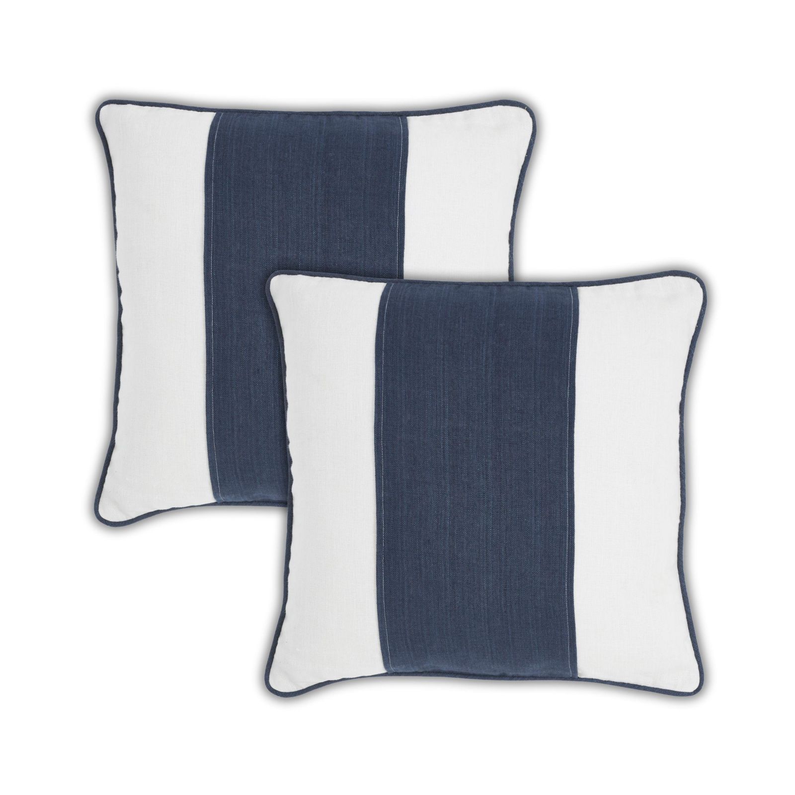 IHI Home Maya Linen Stripe Декоративные наволочки для подушек 20"x 20" набор из 2 шт