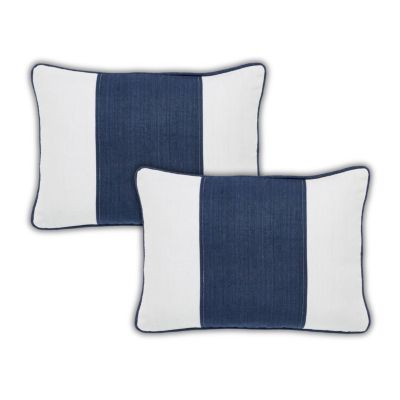 IHI Home Maya Linen Stripe Декоративные наволочки для подушек 14"x 20", комплект из 2 шт
