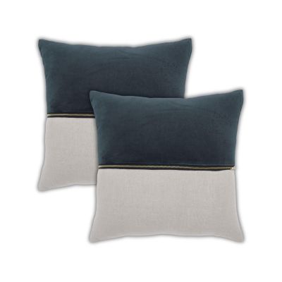 IHI Home Декоративные наволочки для подушек из бархата и льна, 20"x 20", 2 шт.