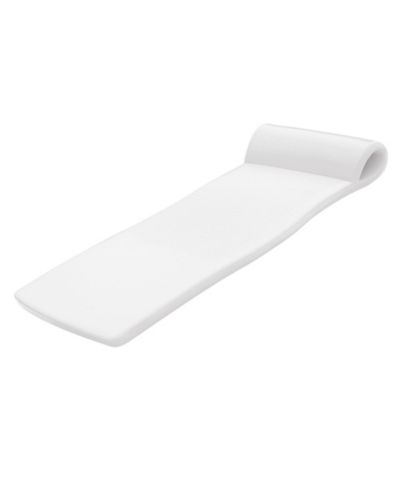 TRC Recreation Sunsation 1.75" Thick Foam Lounger Swimming Pool Float, White