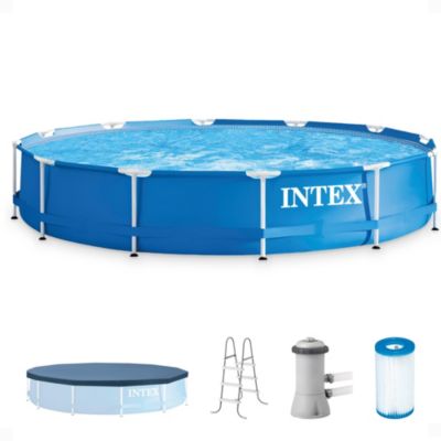 Надувной бассейн Intex 12'x30" с насосом и лестницей