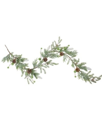 Northlight 5ft Frosted Pine and Pine Cone Christmas Garland