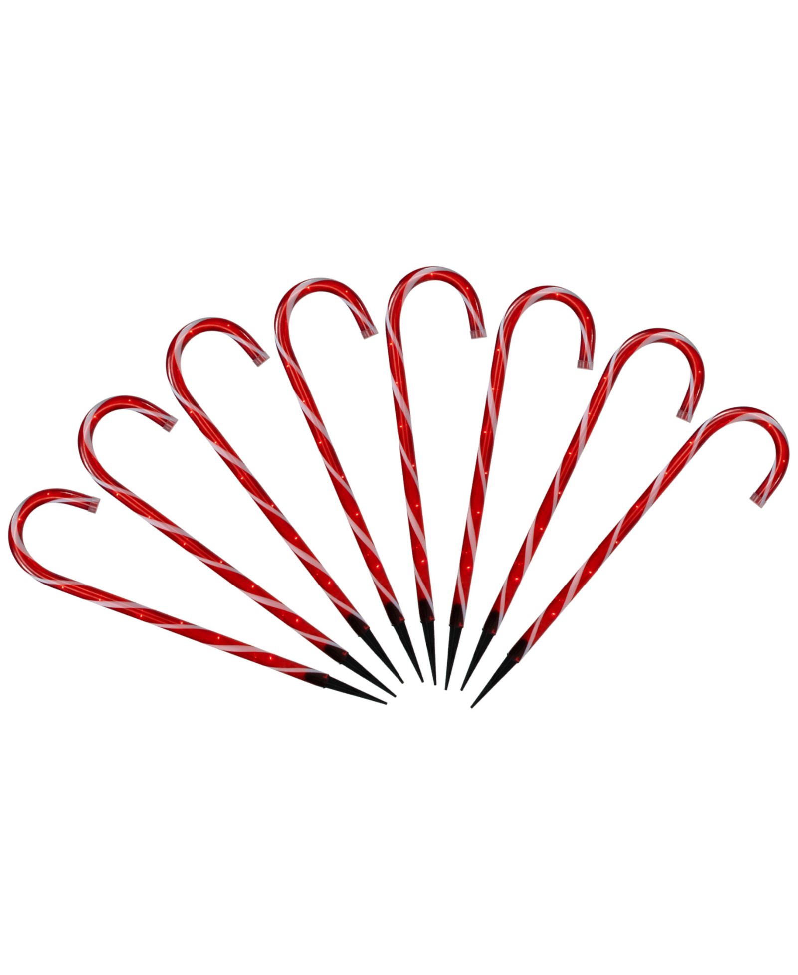 Northlight Candy Cane 8 Christmas Outdoor Pathway Markers