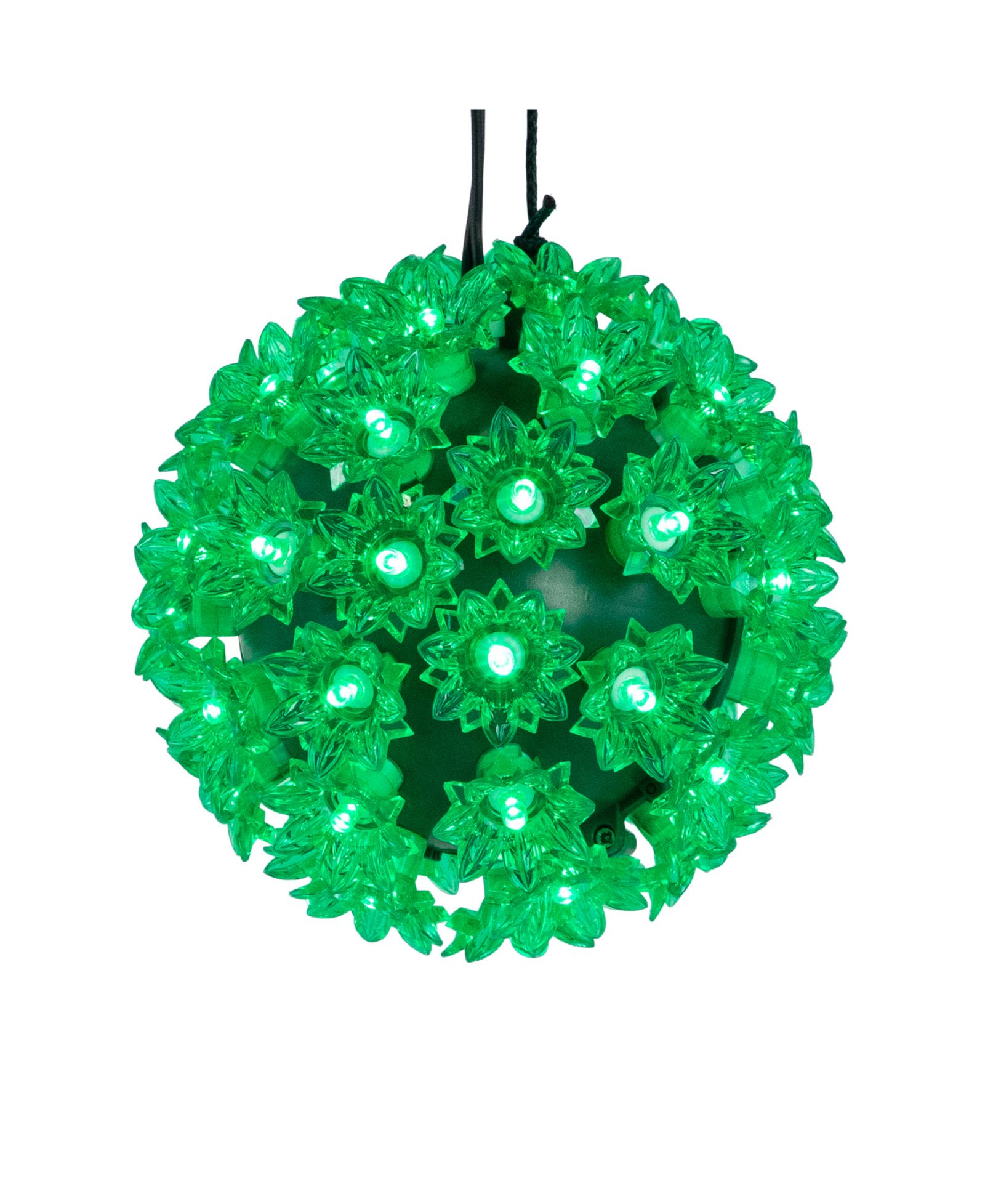 Northlight LED Starlight Sphere - 6-Inch - Green Lights