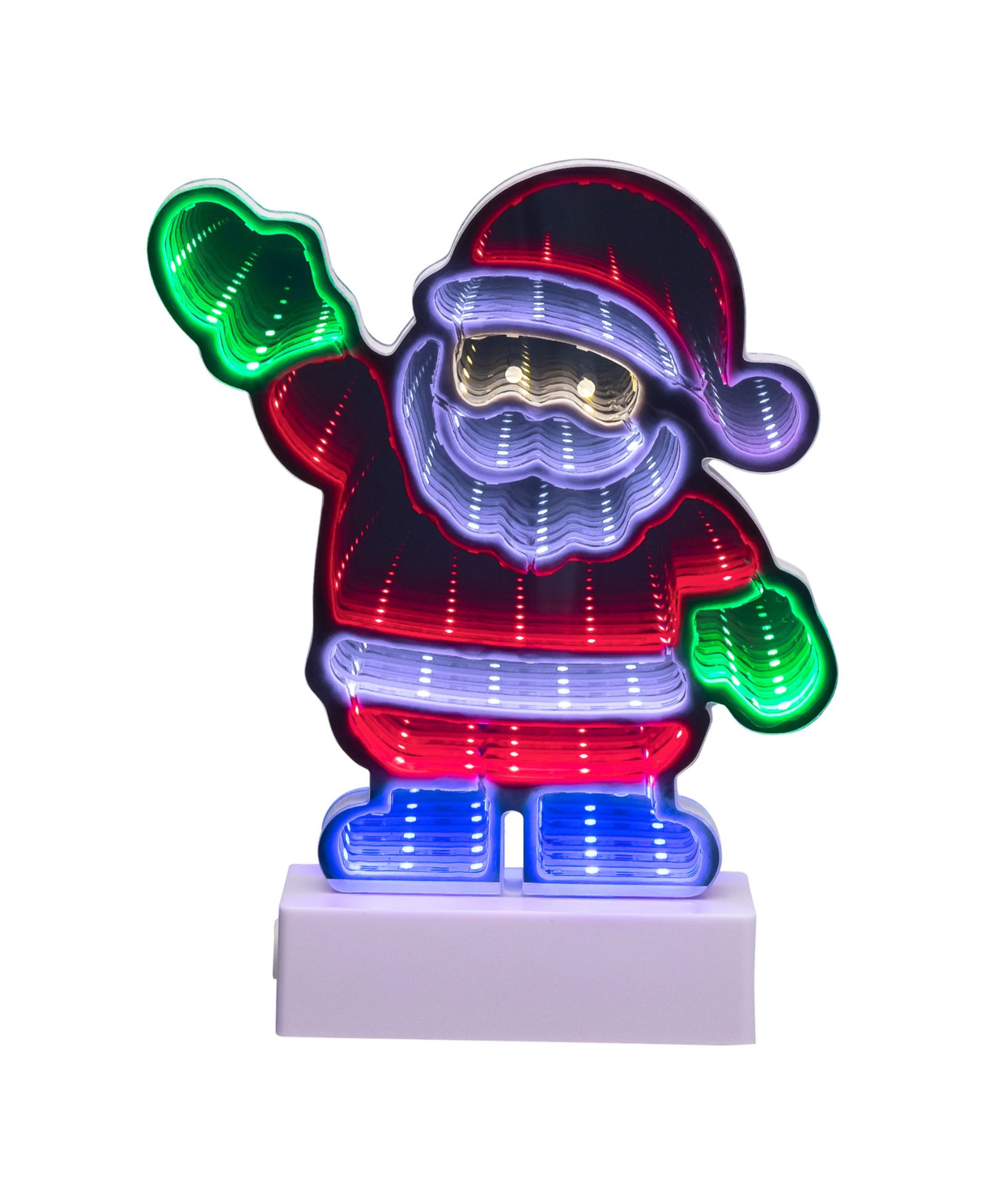 Northlight LED 3D Santa Claus Christmas Tunnel Light - 8-Inch