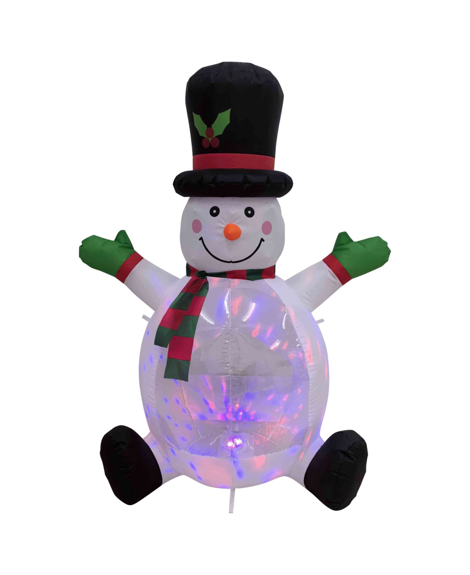 Надувной снеговик Northlight Inflatable Snowman with Top Hat 4-Inch