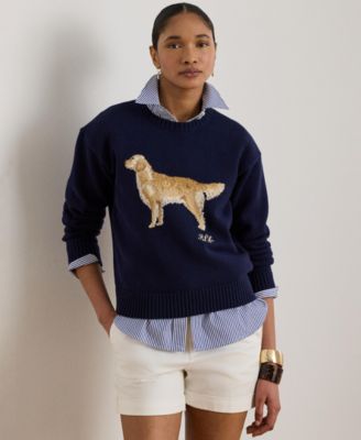 Lauren Ralph Lauren Women's Cotton Dog Sweater