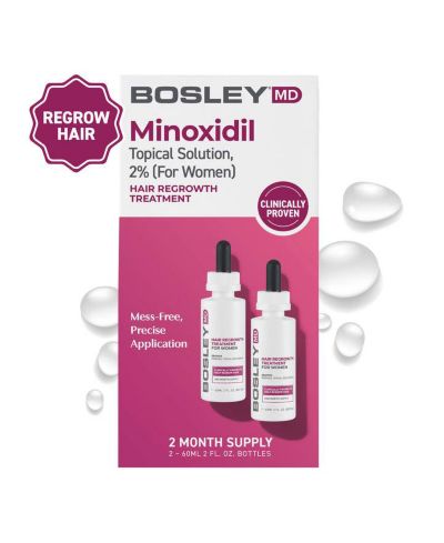 BosleyMD WOMENS Hair Re-growth Treatment 2% Minoxidil DROPPER