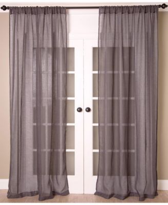 Superior Linen Sheer -  Solid Linen Curtain Panel with Rod Pocket